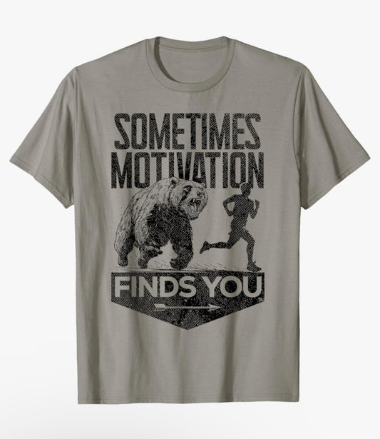 Bear Run Motivation Men’s Tee - Men’s Top - Menswear